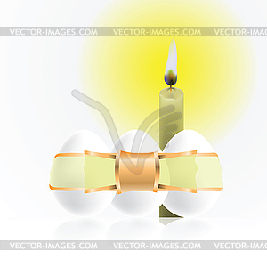 Easter greeting card - vector image