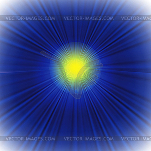 Blue background with sun - vector clip art