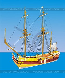 Barque La Belle  - vector clipart