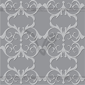 Decoration vintage element. Floral style. Seamless - vector clip art