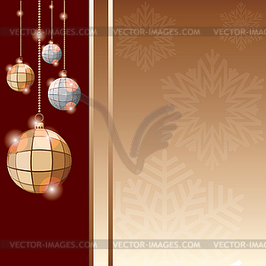 Balls for decoration. Christmas - vector clip art