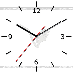 Wall clock.  - vector image