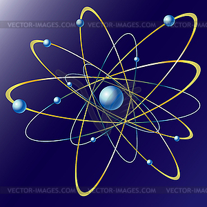 Atom, - vector clip art