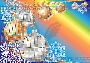 Balls for decoration. Christmas - vector clipart