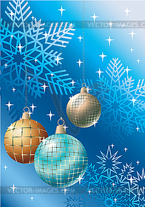 Balls for decoration. Christmas - vector image