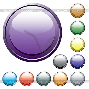 Varicolored buttons.  - vector image