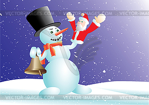 Snowman.  - vector image