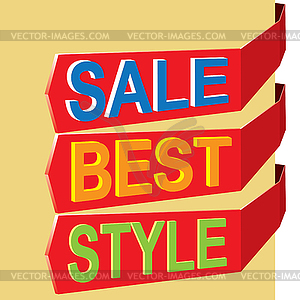 Label and design element - color vector clipart