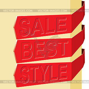 Label and design element - vector image