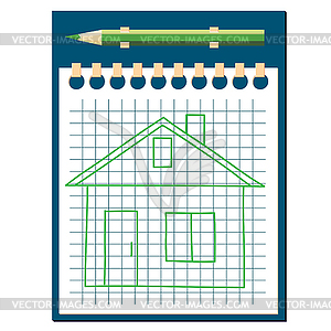 Notebook.  - vector clipart