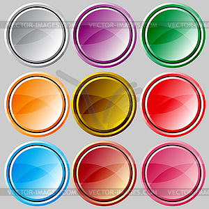 Varicolored buttons.  - vector image