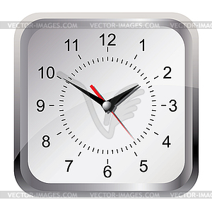 Wall clock.  - royalty-free vector clipart