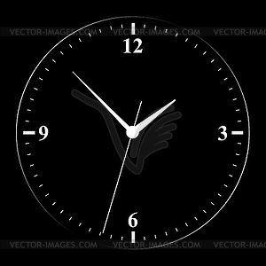 Wall clock.  - vector image