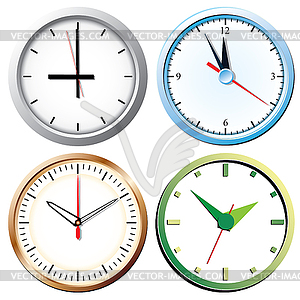 Wall clock.  - vector clipart