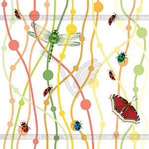 Decoration vintage element. Floral style. Seamless - vector clipart