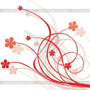 Decorative flower background.  - vector clipart