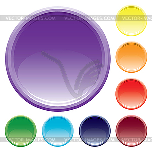 Varicolored buttons.  - vector clipart