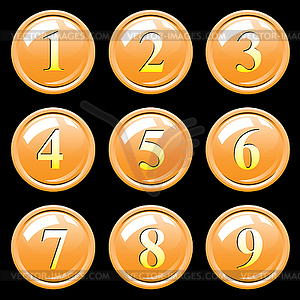 Varicolored buttons.  - vector clip art