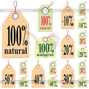 Set Labels and design element - stock vector clipart
