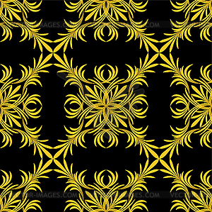 Decoration vintage element. Floral style. Seamless - vector clip art