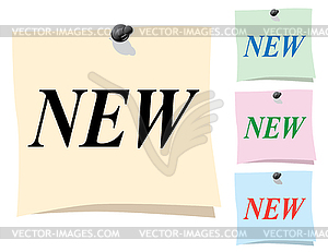 Sticker. new - vector clipart