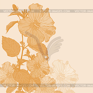 Decorative flower background.  - vector image