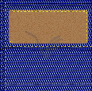 Sample denim.  - stock vector clipart