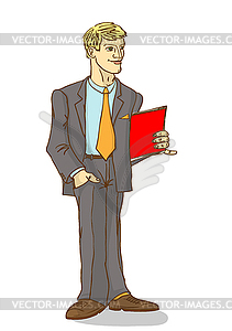 Office worker - vector EPS clipart