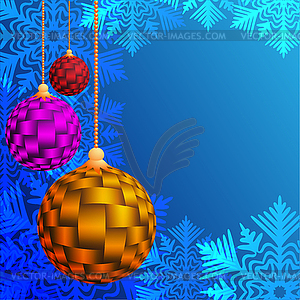 Balls for decoration. Christmas - vector image