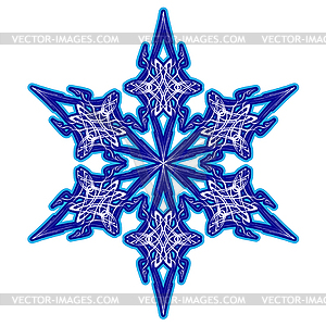 Decorative abstract snowflake - vector EPS clipart