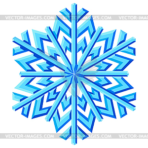 Decorative abstract snowflake - vector image