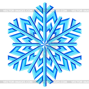 Decorative abstract snowflake - vector clip art