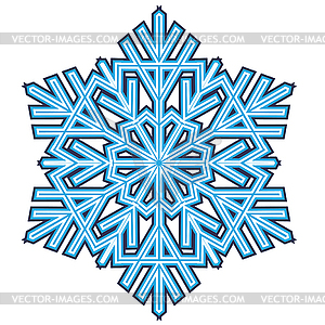 Decorative abstract snowflake - vector clipart