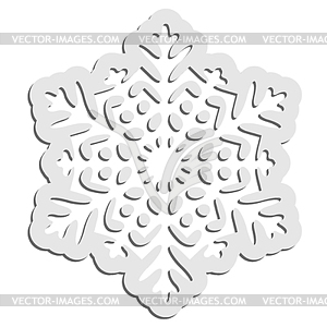 Декоративные абстрактные снежинка - векторизованное изображение клипарта