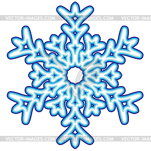 Decorative abstract snowflake - royalty-free vector image