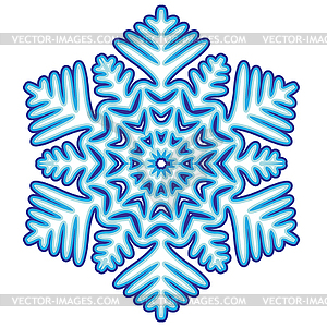 Decorative abstract snowflake - vector clip art
