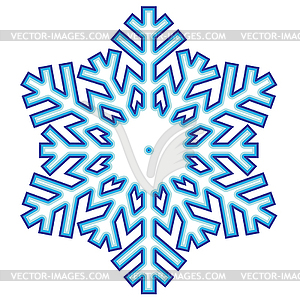 Decorative abstract snowflake - vector clipart