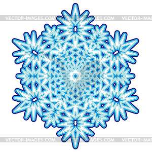 Decorative abstract snowflake - vector clipart