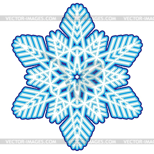 Decorative abstract snowflake - vector image