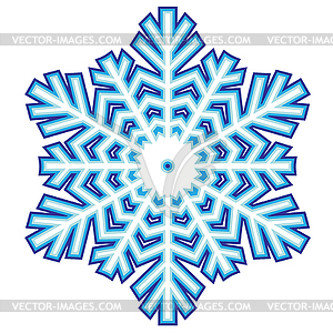 Decorative abstract snowflake - vector EPS clipart