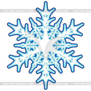 Decorative abstract snowflake - stock vector clipart