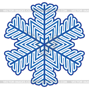Decorative abstract snowflake - vector image