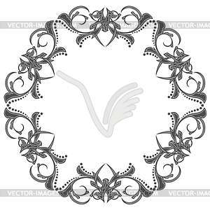 Decoration element. Floral style - vector clipart