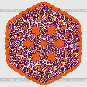 Decorative abstract snowflake - vector clipart