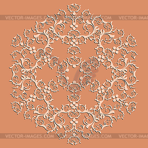 Decorative abstract snowflake - vector image