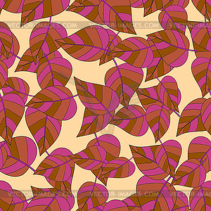 Seamless. leaves and branches - vector clipart