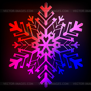 Decorative abstract snowflake - vector clipart