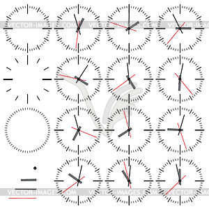 Wall clock.  - vector clipart