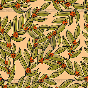 Decoration element. Floral style. Seamless - vector image
