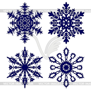 Christmas background. Snowflakes - vector image